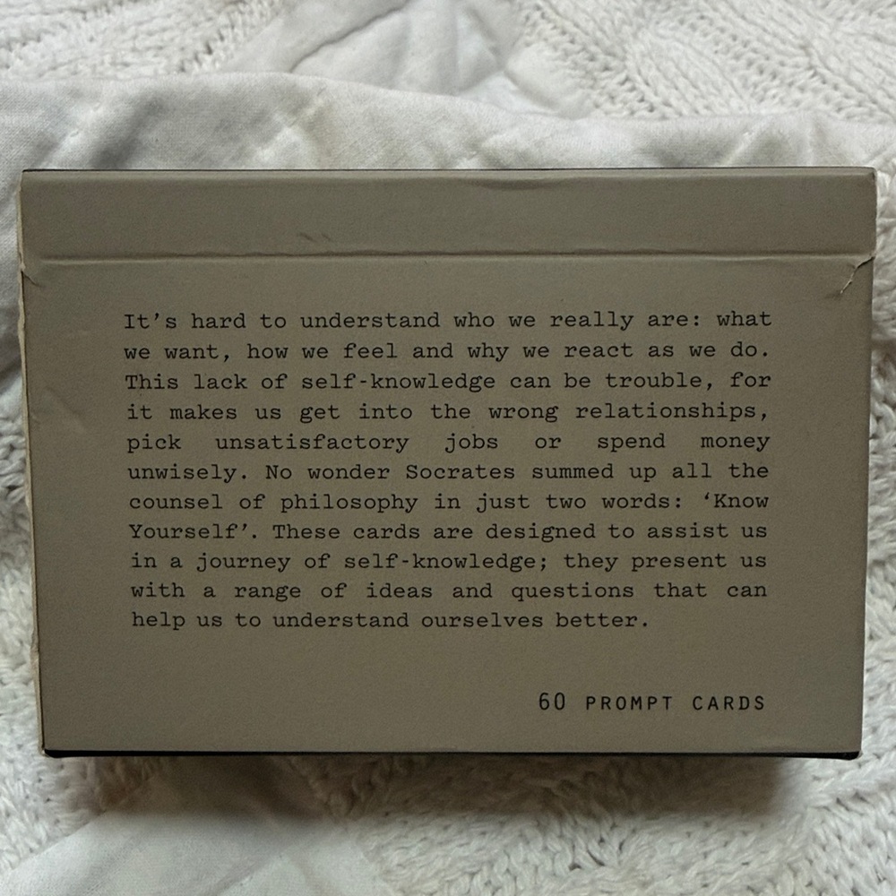 School of Life Know Yourself Prompt Cards - Picture 3 of 7